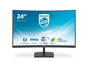 PHILIPS Monitor 23.6 241E1SC/00 E-Line 1920x1080/Full HD/75Hz/4ms/Curved OUTLET
