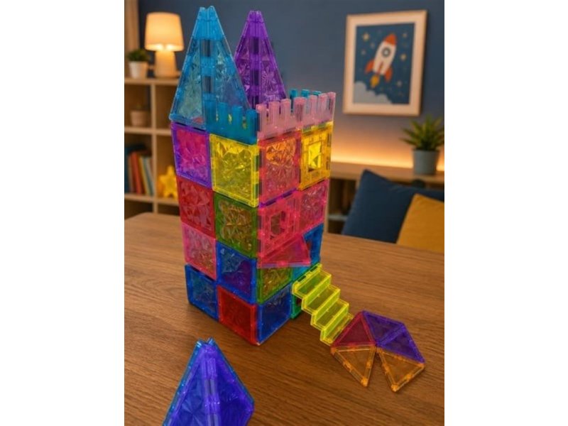 CLASSIC WORLD Magnetni konstruktor Rainbow Holiday 68 delova ST0734755B Magnetne kocke