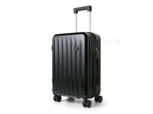 TRIPMATES Ručni kofer (kabinski) 55 cm crni – sa USB punjačem, držačem za piće i dodatnom kukom