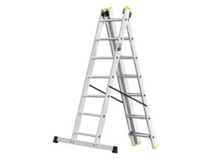 CRAFTER Aluminijumske trodelne merdevine 3x7 gazišta 150 kg