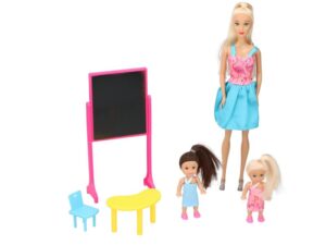 Eddy Toys Lutka učiteljica sa 2 učenice i tablom 30.5 cm