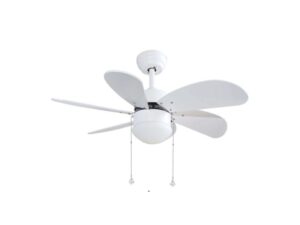 NIAROS PLAFONSKI VENTILATOR 32' SA LAMPOM, Bela