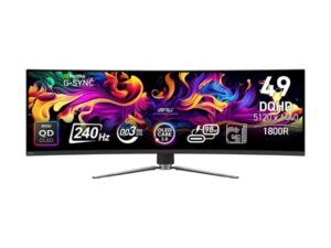 MSI MPG 491CQPX QD-OLED Dual QHD 240Hz USB-C AMD FreeSync Premium Pro Curved