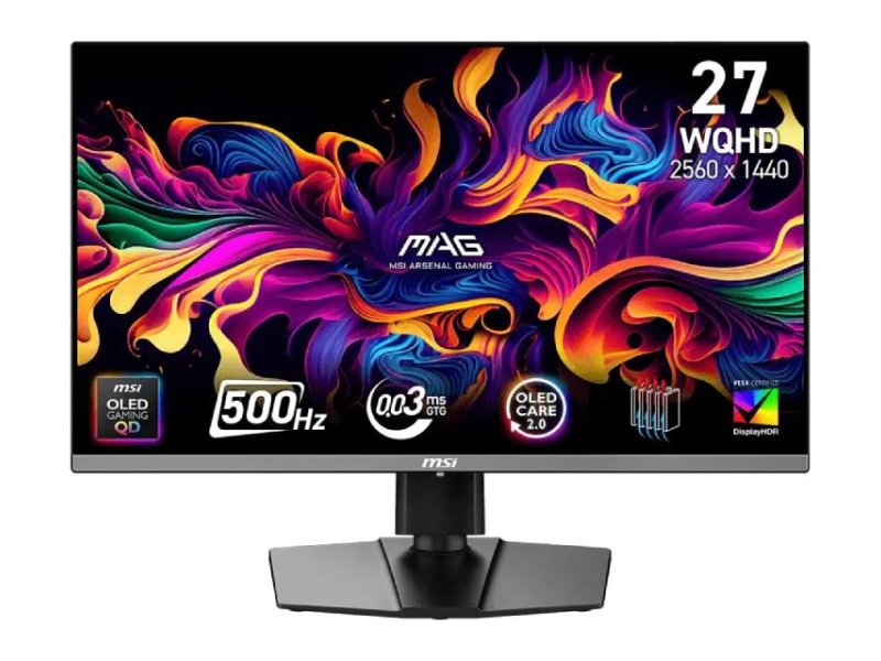 MSI MAG 272QP QD-OLED X50 QHD 500Hz USB-C AMD FreeSync Premium Pro
