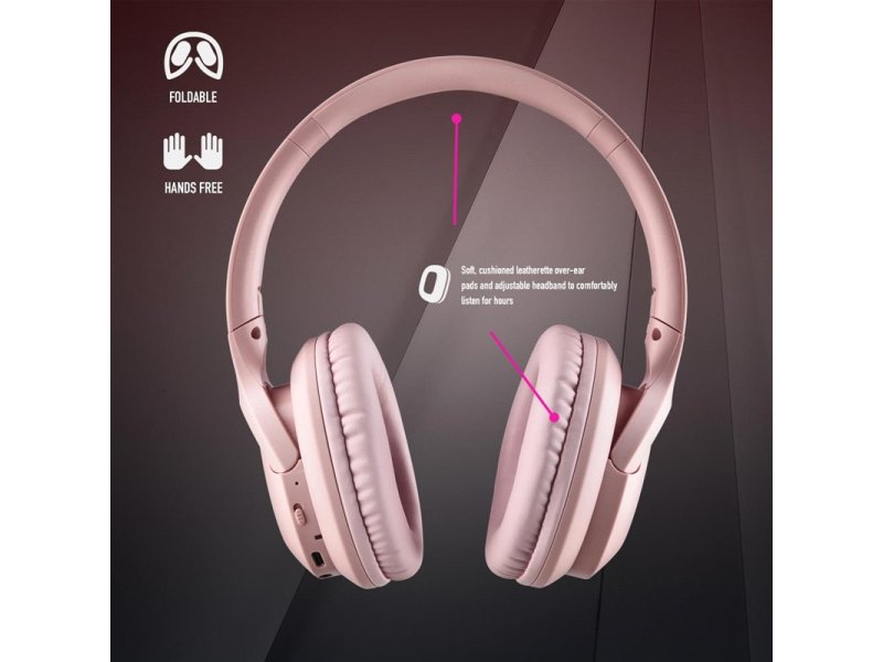 Artica NGS slušalice bežične Greed BT roze