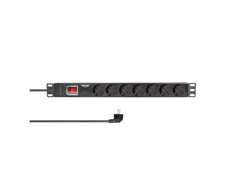 LOGILINK PDU 7 x šuko, 1.8m, sa prekidačem i prenaponskom zaštitom