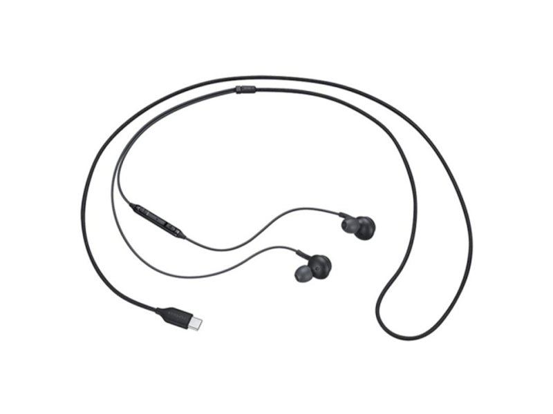 SAMSUNG SLUŠALICE BUBICE EO-IC100-BBE TYPE C CRNE FULL ORG