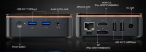 BlackView MP20 AMD R3 3300U/8GB/256GB/HDMI/2xUSB 3.0/1xRJ45/BT/WiFI/W11P Black