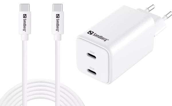Sandberg 441-76 AC Charger USB-C PD65W EU 3M