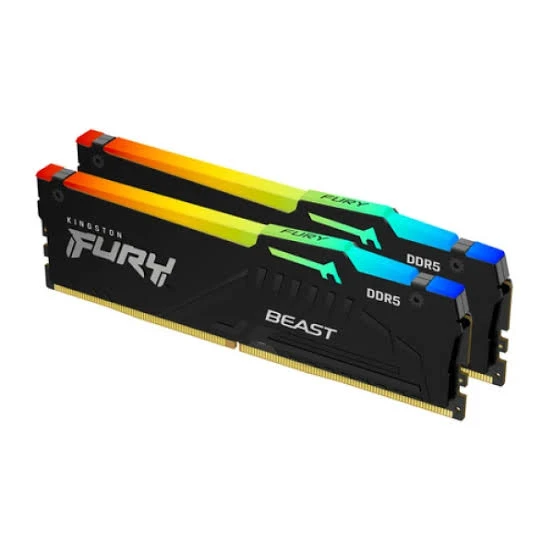 RAM DDR5 32GB (2x16GB) 5600MHz Kingston Fury  Beast RGB KF556C40BBAK2-32