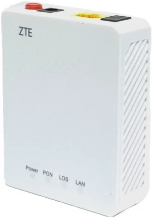 ZTE ONT F601, 1 X APC zeleni konektor konektor