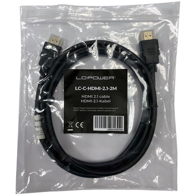 Kabl LC Power LC-C-HDMI-2.1-2M HDMI2.1 (M) na HDMI2.1(M) 2m Black